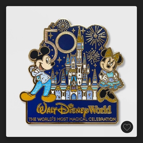 ✨50th Anniversary Walt Disney World Pin Trading Authentic - Picture 1 of 1